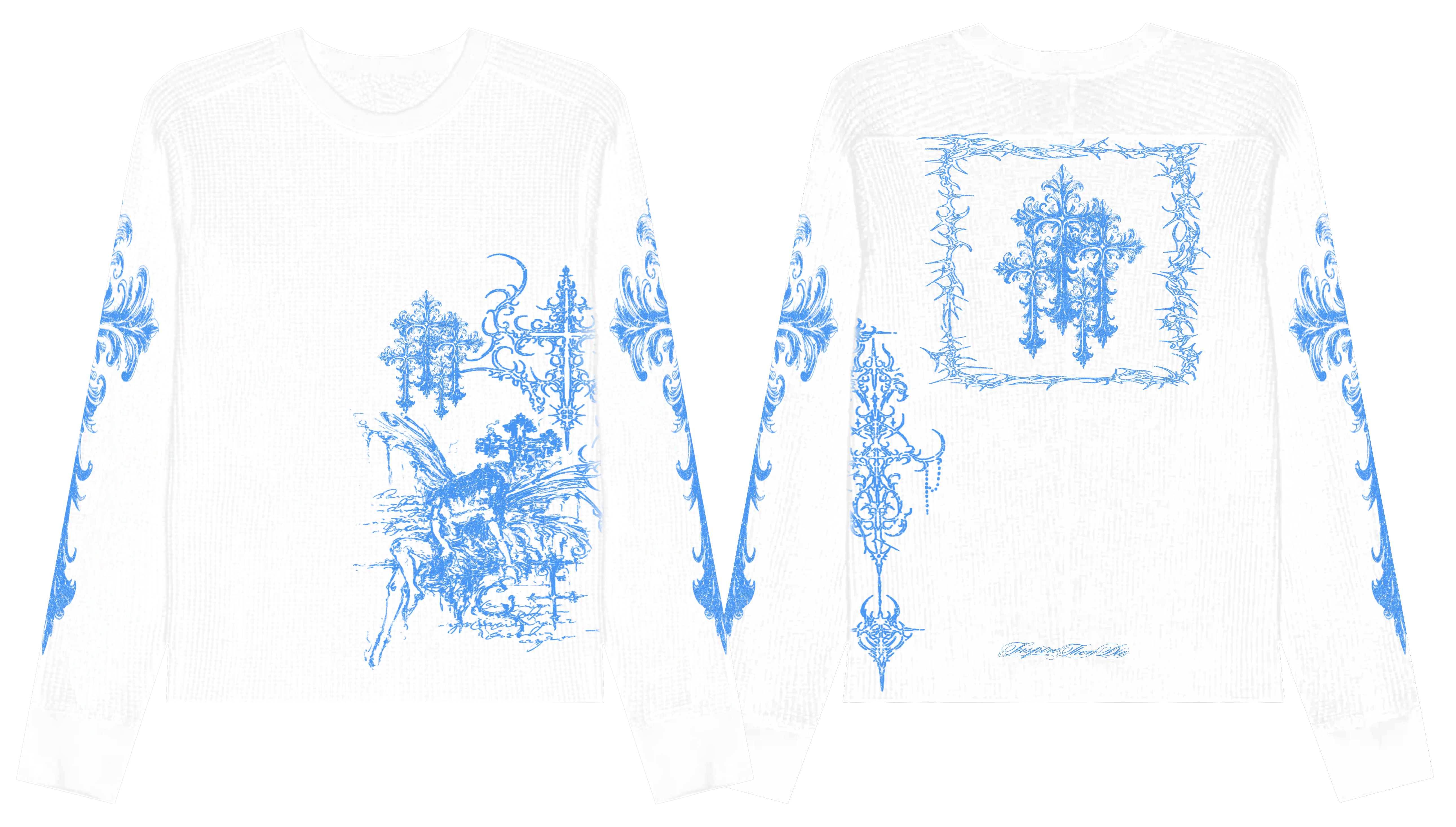 Withered Cross Thermal (WHITE/ BLUE)